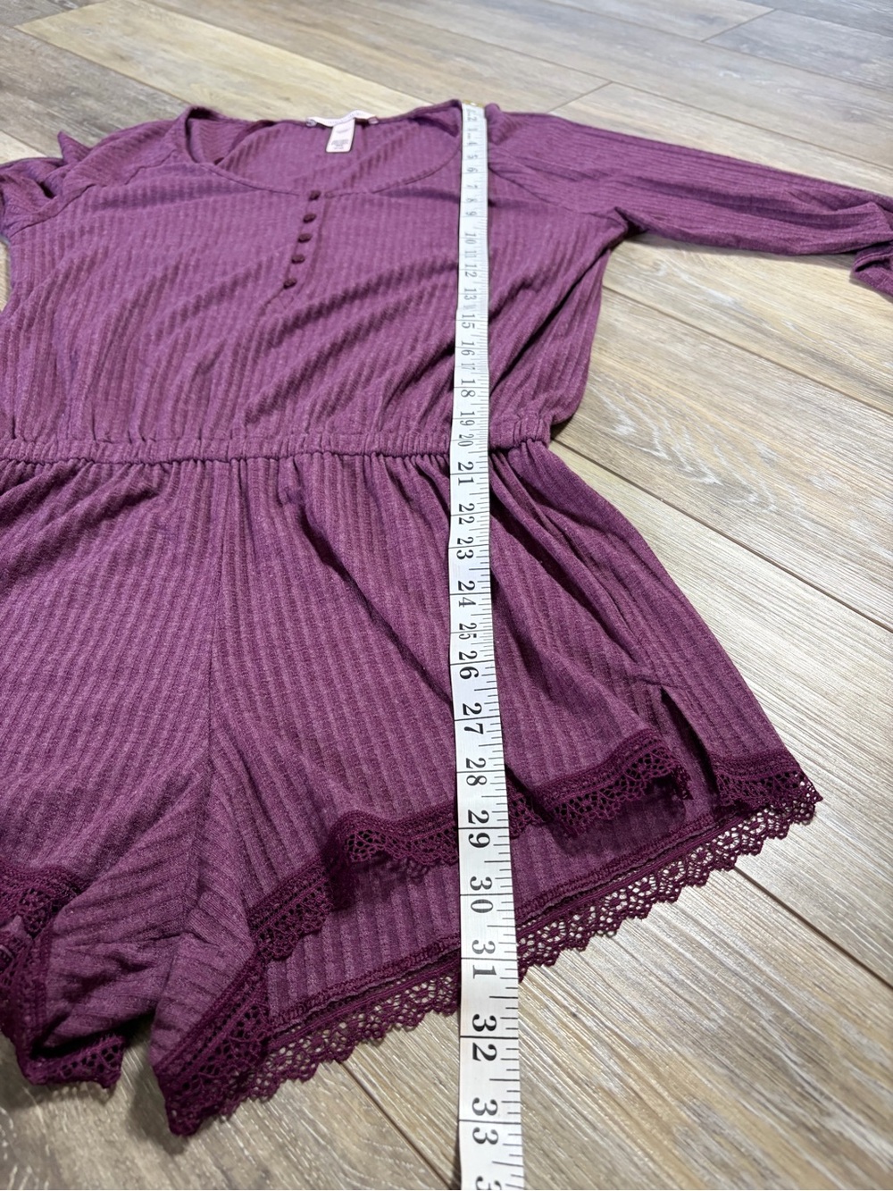 Victoria Secret Purple Ribbed Romper - Picture 10 of 12